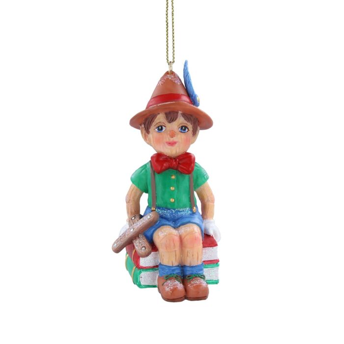 Gisela Graham - Pinocchio sat on Books